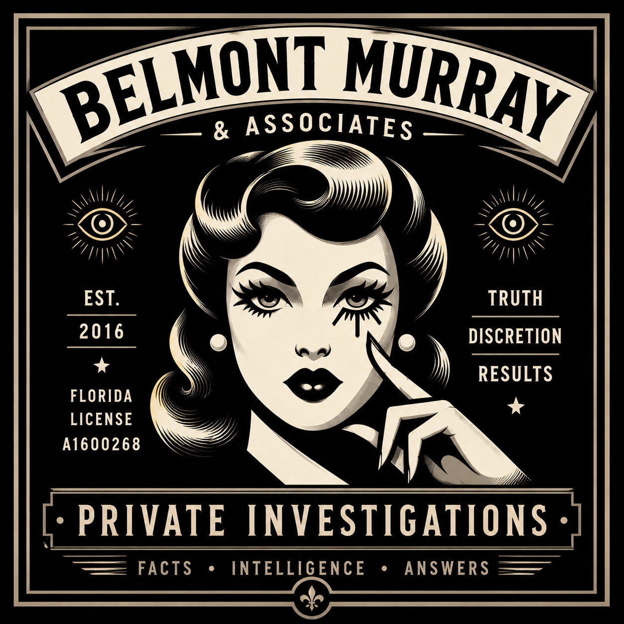 Belmont-Murray & Associates Private Investigations emblem